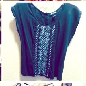 Dark blue Lucky brand blouse
